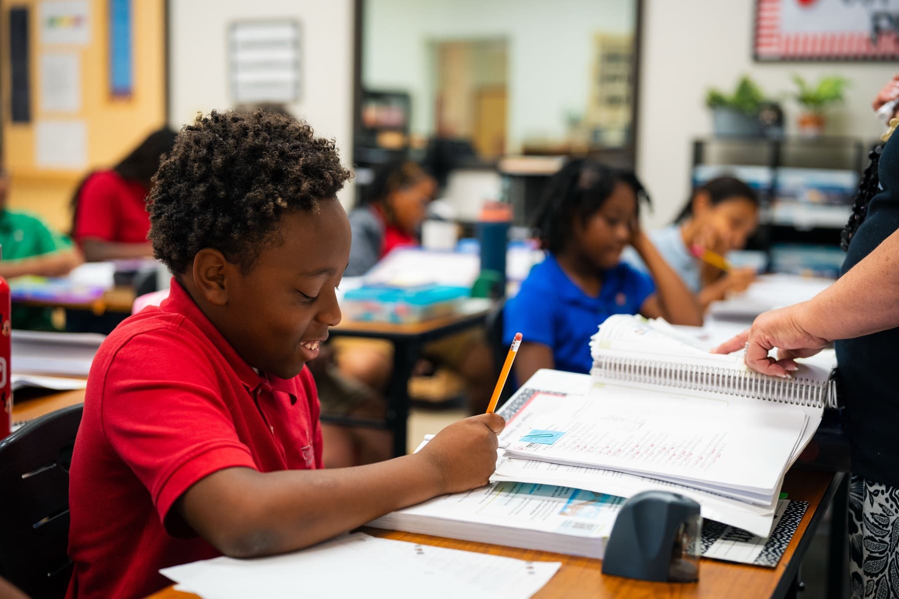 Elementary students at Chapel Hill Christian School